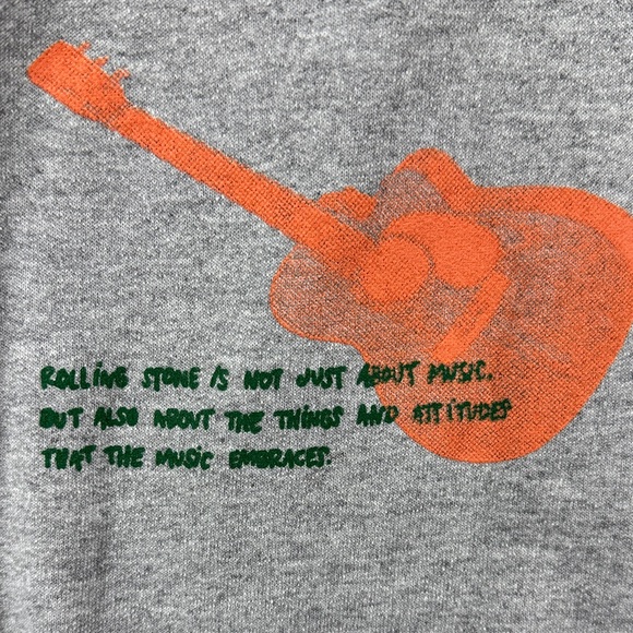Rolling Stone Magazine Gray and Orange Crewneck Sweatshirt M - Picture 4 of 8